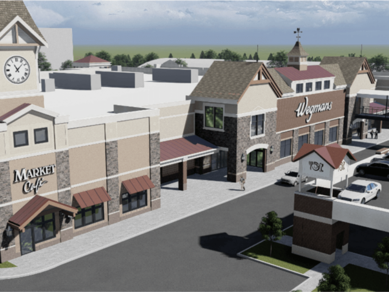Wegmans rendering front of store